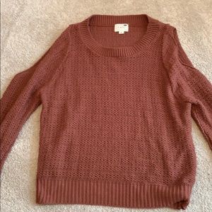 Cold shoulder sweater